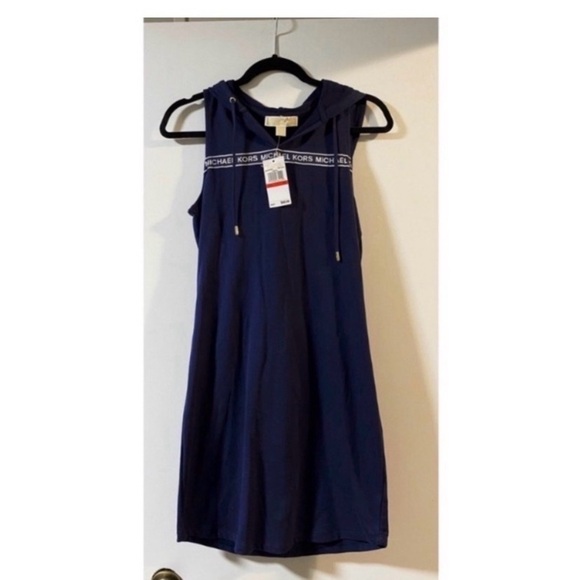 MICHAEL KORS Navy Hooded Dress - Picture 5 of 8